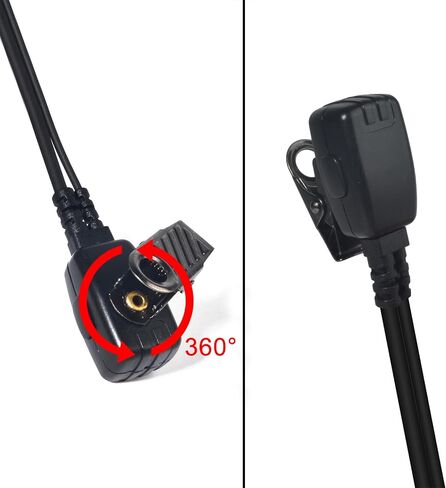 1Pin 2.5mm G-Shape Walkie Talkie Earpiece with Compact PTT Mic 8Pack in Kuwait