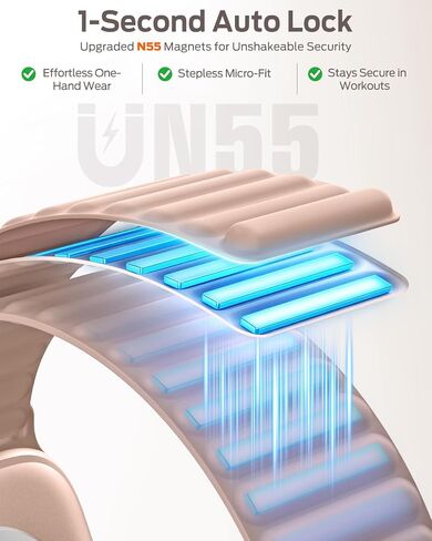 Magnetic Silicone Sport Band for Apple Watch Bands Series 11-1/SE/Ultra in Kuwait