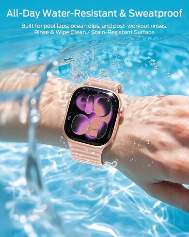 Magnetic Silicone Sport Band for Apple Watch Bands Series 11-1/SE/Ultra in Kuwait