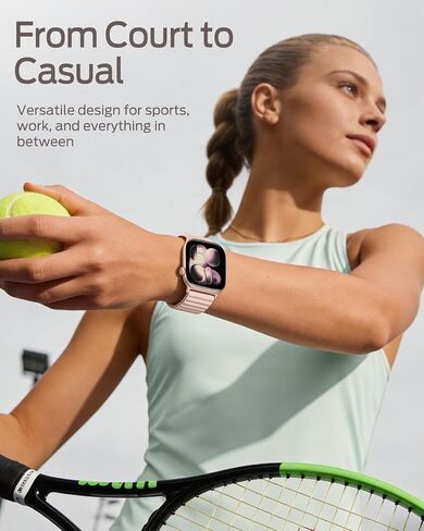 Magnetic Silicone Sport Band for Apple Watch Bands Series 11-1/SE/Ultra in Kuwait