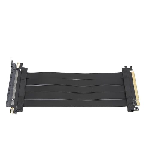 Graphics Card Extender, 180 Degree Shielded Core 26GB/s, PCIE 4.0 X16 Riser Cable Gold Plated Contact for Chassis in Kuwait