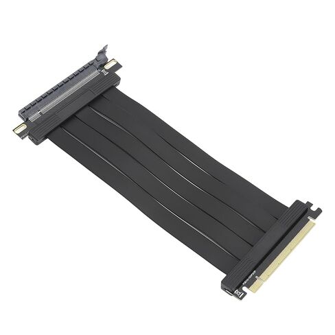 Graphics Card Extender, 180 Degree Shielded Core 26GB/s, PCIE 4.0 X16 Riser Cable Gold Plated Contact for Chassis in Kuwait