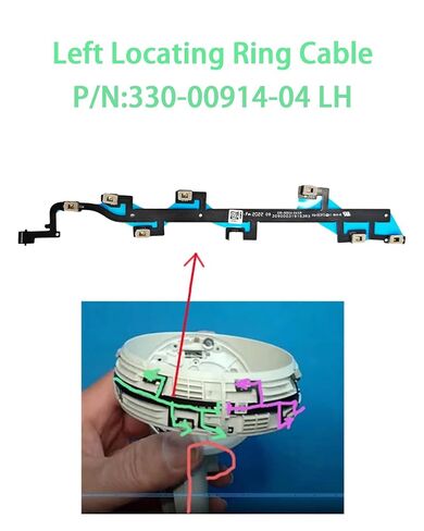 Hupaivrmrar Left Locating Ring Flex Cable For Meta Oculus Quest 2 VR Handle Controller cable Repair Replacement Part Accessory Number 330-00914-03 LH in Kuwait
