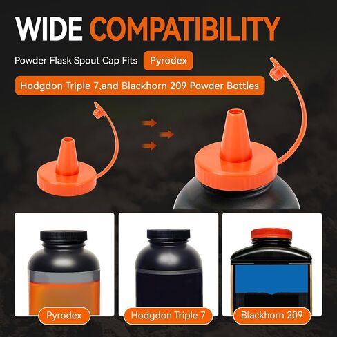 Powder Funnel Spout Cap for Pyrodex, Blackhorn 209 & Hodgdon Triple 7 Cans in Kuwait