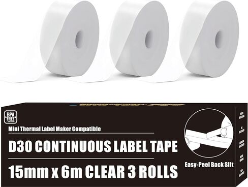 D30 Labels, Replacement for Phomemo D30 Continuous Labels 15mm*6000mm in Kuwait