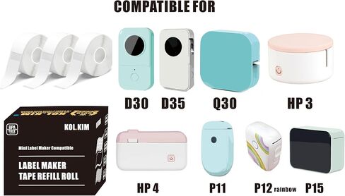 D30 Labels, Replacement for Phomemo D30 Continuous Labels 15mm*6000mm in Kuwait