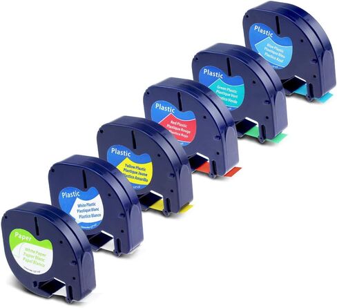 91330 White Paper Label Maker Tape Compatible with DYMO LetraTag Refills in Kuwait