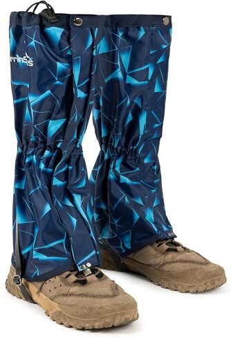 Waterproof Leg Gaiters for Men and Women Adjustable Snow Boot Gaiters for Hiking in Hunting Sand and Mud Mountain Climbing or Snowshoeing （TriangleB L in Kuwait