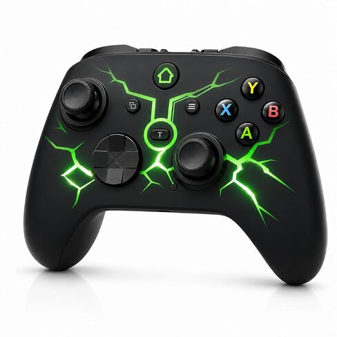 CFORWARD X Box One Controller with 2.4G Adapter, Wireless Gamepad for X Box 1/Series X/S & PC Win10+, With Dual Vibration, Turbo, Programmable Buttons, RGB LED Lighting, Third-Party Controller in Kuwait