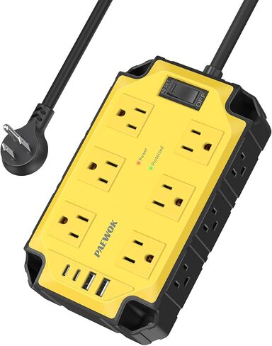 12AC Magnetic Heavy Duty Power Strip, 6.5 FT Extension Cord Surge Protector in Saudi Arabia