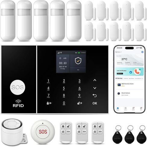 PGST Wireless Home Alarm System,WiFi/4G Alarm System for Home in Kuwait
