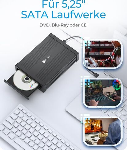 ICY BOX Odd Enclosure 13.3 Cm (5.25) Sata Iii Black, W128291458 (Sata Iii Black) in Kuwait