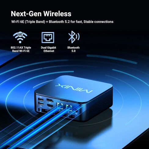 MINIX NR660LP Mini PC AMD Ryzen 5 6600H 16GB LPDDR5 512GB SSD Win 11 Pro in Kuwait