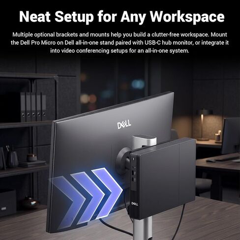 DELL Pro Micro QCM1250 Intel Core Ultra 5 235T Business AI Mini Desktop in Kuwait
