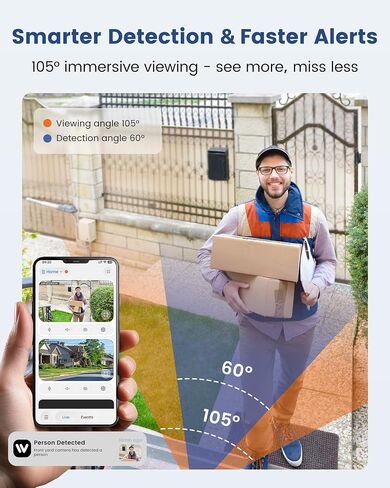 2K Window Camera, WiFi 6 Indoor Camera for Home Security,No Drill in Kuwait