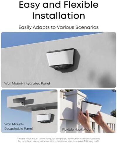 eufy Wall Light Cam S4 (2-Pack), 4K Ultra HD, Solar Security Cameras in Saudi Arabia