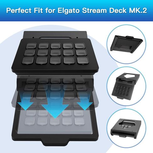 Retractable Under Desk Mount for Elgato Stream Deck MK.2 (15 Keys) with Mounting Screws, Accessories for Elgato Stream Deck MK.2 in Kuwait