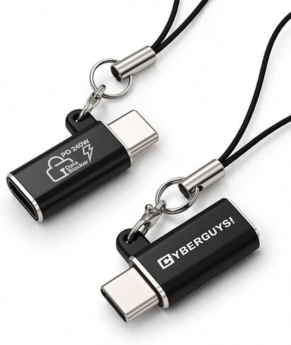 Cyberguys! USB Data Blocker 2-Pack – Charge-Only Type C Adapter in Saudi Arabia