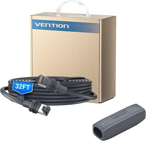 VENTION Starlink Gen 3 Complete Extension Kit: 35ft High-Speed Waterproof Ethernet Cable & IP68 Cable Coupler for Starlink V3/Mini in Kuwait