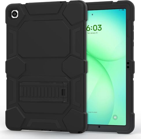 CCMAO Case for Galaxy Tab A11 8.7 Inch 2026, Galaxy Tab A9 Case 8.7" 2023, Heavy Duty Shockproof Hybrid Protective Cover with Kickstand for Samsung Tablet SM-X110/X115/X117/X130/X133/X135, Black in Kuwait