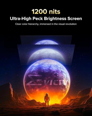 EVICIV Portable Monitor 4K 1200 Nits 16", 3840 * 2400 UHD, 145% sRGB in Kuwait
