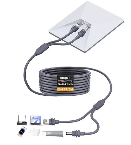 Starlink Mini Cable 16.5FT,2-in-1 Cat6 Ethernet & DC Power Cord in Kuwait