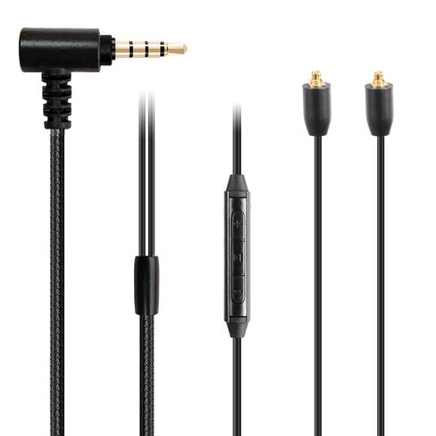 Earphone Replacement Cable,MMCX Connector Compatible for Shure SE846 SE535 SE215 SE315 SE425 UE900s LZ A4 A5 TIN T2 PRO T3 Plus W30 W40 4.2ft(3.5mm w/mic) in Kuwait