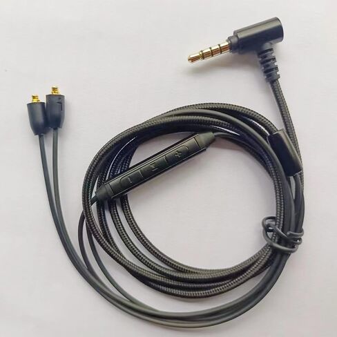 Earphone Replacement Cable,MMCX Connector Compatible for Shure SE846 SE535 SE215 SE315 SE425 UE900s LZ A4 A5 TIN T2 PRO T3 Plus W30 W40 4.2ft(3.5mm w/mic) in Kuwait