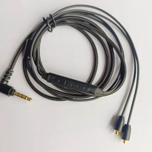 Earphone Replacement Cable,MMCX Connector Compatible for Shure SE846 SE535 SE215 SE315 SE425 UE900s LZ A4 A5 TIN T2 PRO T3 Plus W30 W40 4.2ft(3.5mm w/mic) in Kuwait