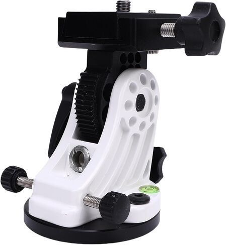 Fabater Telescope Latitude Adjustment Seat 0-90 Degree Aluminum Alloy Precise Dual Knob Fine Angle Adjusting for Astronomical Telescope Equatorial Mount Accessories (White) in Kuwait