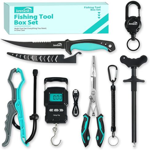 Jenseits Fishing Tool Kit, 420 Stainless Steel Fishing Accessories Set in Kuwait