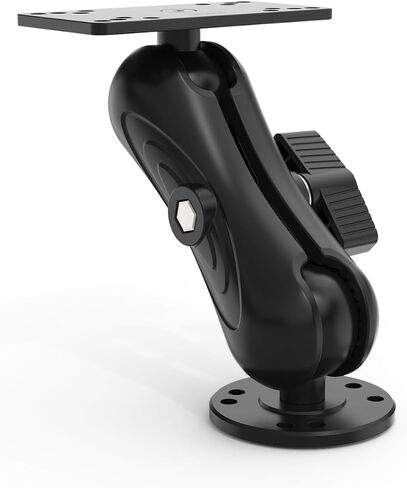 Aluminum Alloy Fish Finder Mount Compatible with Humminbird Helix 5 and 7 Series, C Size 1.5" Ball, 5.19" Medium Arm and Rectangular Plate & Round Base Marine Electronic Mount for Boat & Kayak in Kuwait