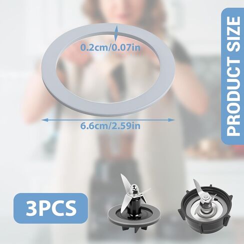 3 Pcs Blender Gasket for Oster and Osterizer Blender O-Ring Rubber Ring Seal Rings Replacement Parts Accessories in Kuwait