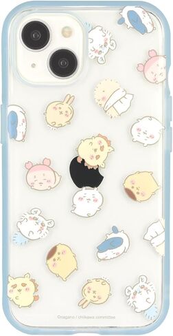 Gourmandies Chiikawa IIfit Clear iPhone 15/14/13 Case Full Pattern CK-24B in Saudi Arabia