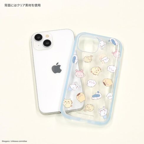 Gourmandies Chiikawa IIfit Clear iPhone 15/14/13 Case Full Pattern CK-24B in Saudi Arabia