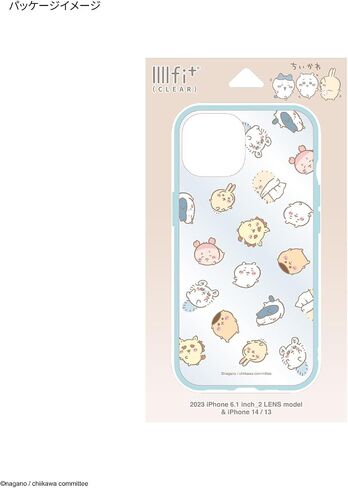 Gourmandies Chiikawa IIfit Clear iPhone 15/14/13 Case Full Pattern CK-24B in Saudi Arabia