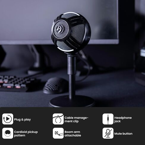 Arozzi Sfera Pro USB Microphone Black in Kuwait