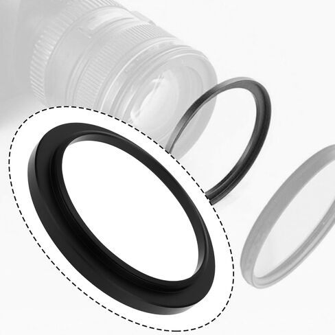 2PCS 40.5mm to 46mm Step Up Filter Ring Adapter for Convert Cameras 40.5mm Filter Ring to 46mm Filter Ring in Kuwait