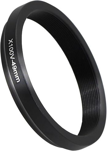 49mm Metal Filter Adapter Ring for Fujifilm X100V X100VI Camera Durable(White) in Kuwait