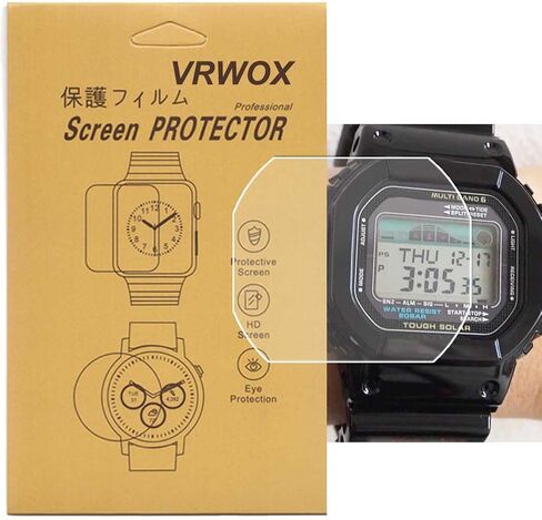 [3-Pcs] TPU Screen Protector For GWX-5600 GWX-5600-1JF Watch,Full Coverage HD TPU Clear Anti-Bubble and Anti-Scratch in Kuwait