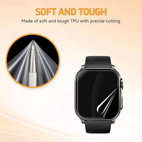 Screen Protector Designed for Poounur Smart Watch 2.01" (6Pack) in Kuwait