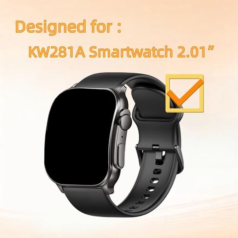 Screen Protector Designed for Poounur Smart Watch 2.01" (6Pack) in Kuwait