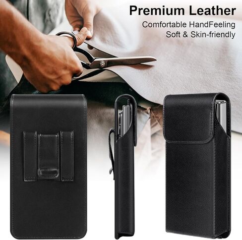 Leather Phone Holster for Z Fold 8 Ultra Case /Z Fold 7 Case with Belt Clip in Kuwait
