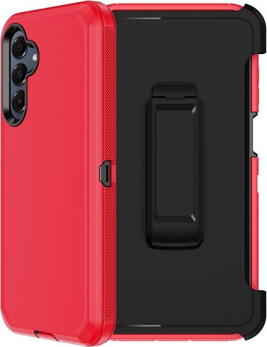 for Samsung Galaxy A16 5G Case with Belt Clip Holster,2X Screen Protector,Heavy Duty Military Grade Full Body Shockproof Dust-Proof Rugged Protective Cover for Samsung Galaxy A16 (Orange) in Kuwait