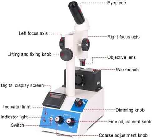 Digital Melting Point Apparatus with Microscope, 40X Magnification, Max Temperature 320℃, Laboratory Testing Equipment for Accurate Sample Analysis in Kuwait
