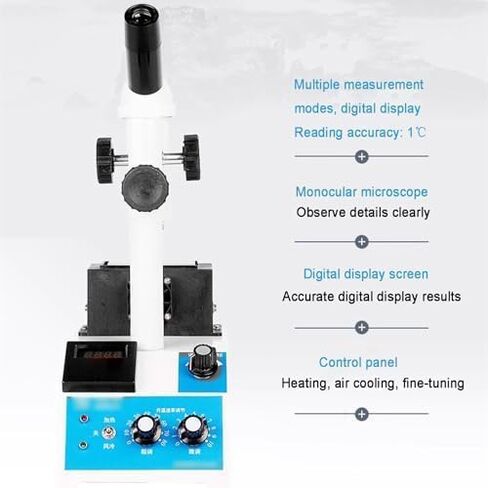 Digital Melting Point Apparatus with Microscope, 40X Magnification, Max Temperature 320℃, Laboratory Testing Equipment for Accurate Sample Analysis in Kuwait