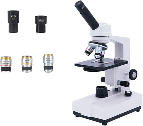 Monocular/Binocular Biological Optical Microscope, Household Testing for Scientific Experiments, 40X-1600X Magnification (1600X) in Kuwait