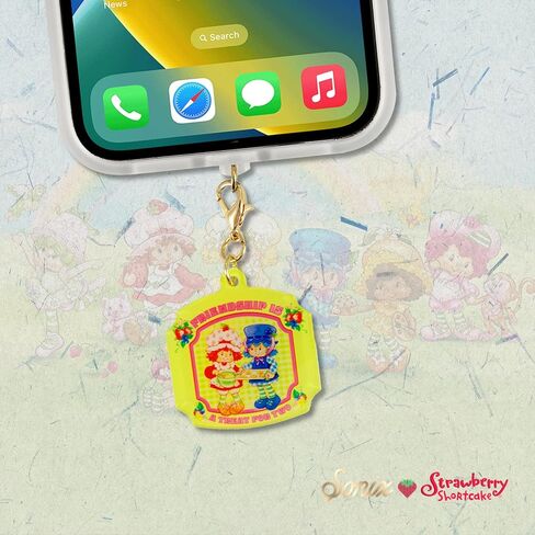 Sonix Dust Plugs - USB C + Lightning Compatible - Charging Port Charms (3 Pack) (Strawberry Shortcake Berry Besties Rainbow) in Kuwait