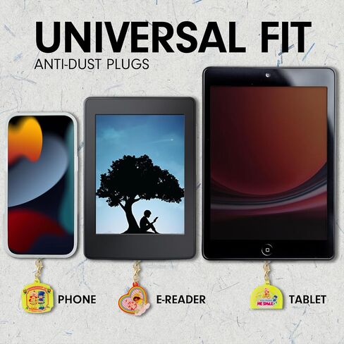 Sonix Dust Plugs - USB C + Lightning Compatible - Charging Port Charms (3 Pack) (Strawberry Shortcake Berry Besties Rainbow) in Kuwait