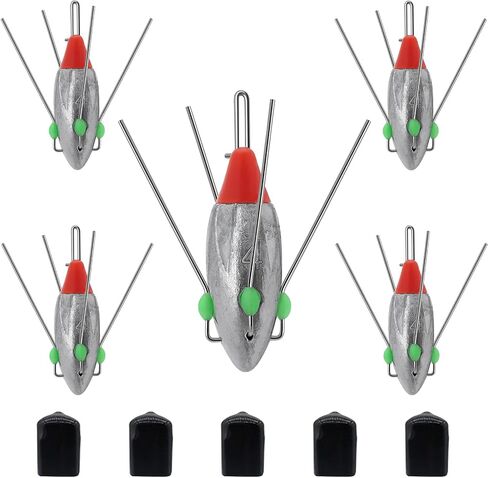 5 Pcs Sputnik Sinker Fishing Weights Lead Fishing Equipment in Kuwait